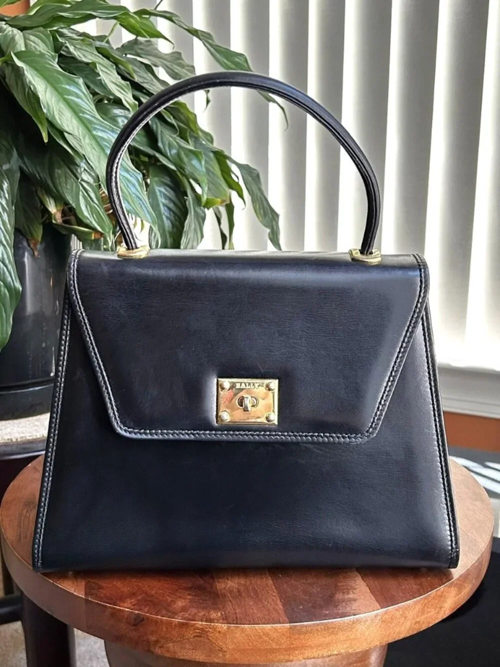 Bally leather top